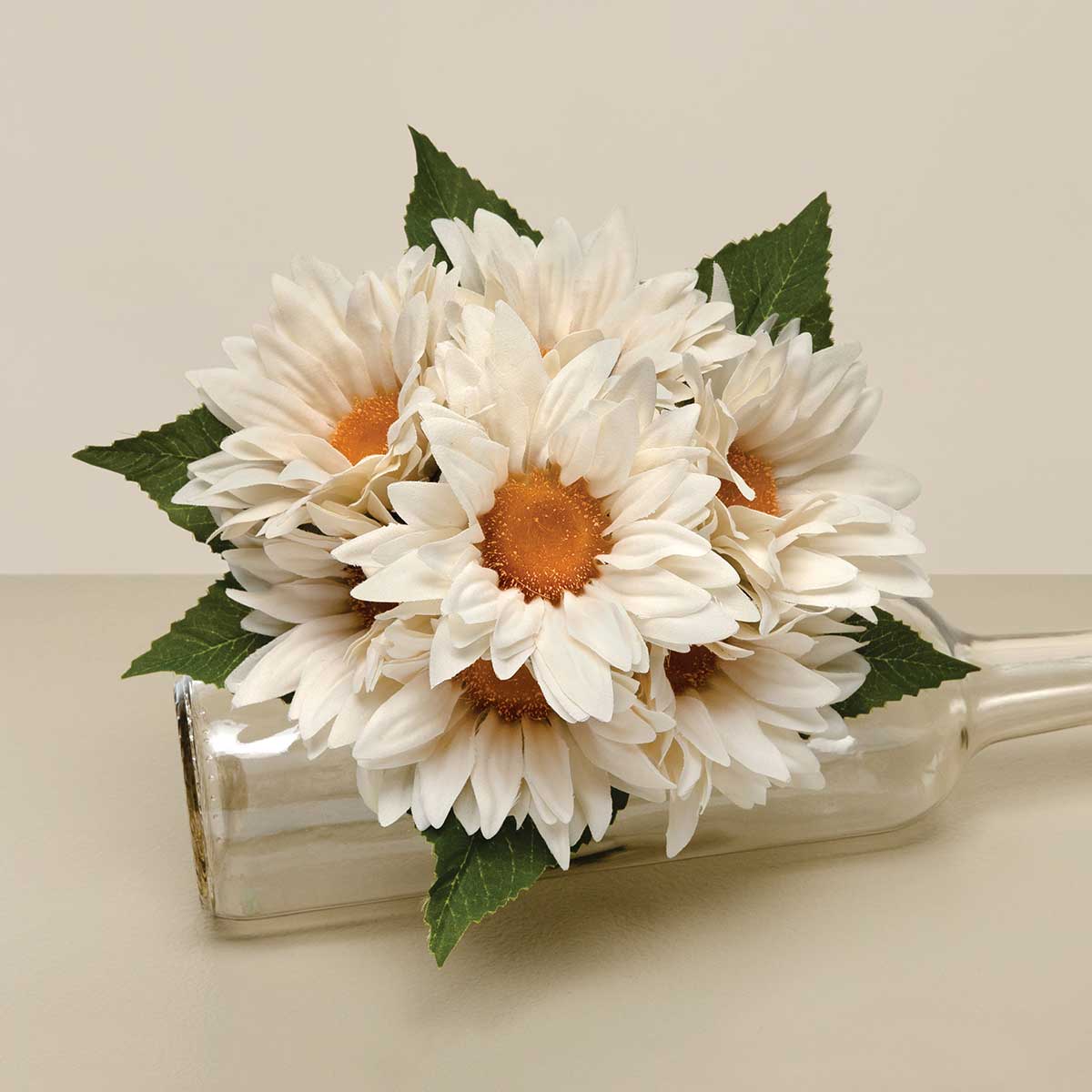 BOUQUET OF 7 SUNFLOWER CREAM 9IN X 10IN (4IN HEAD) - Click Image to Close